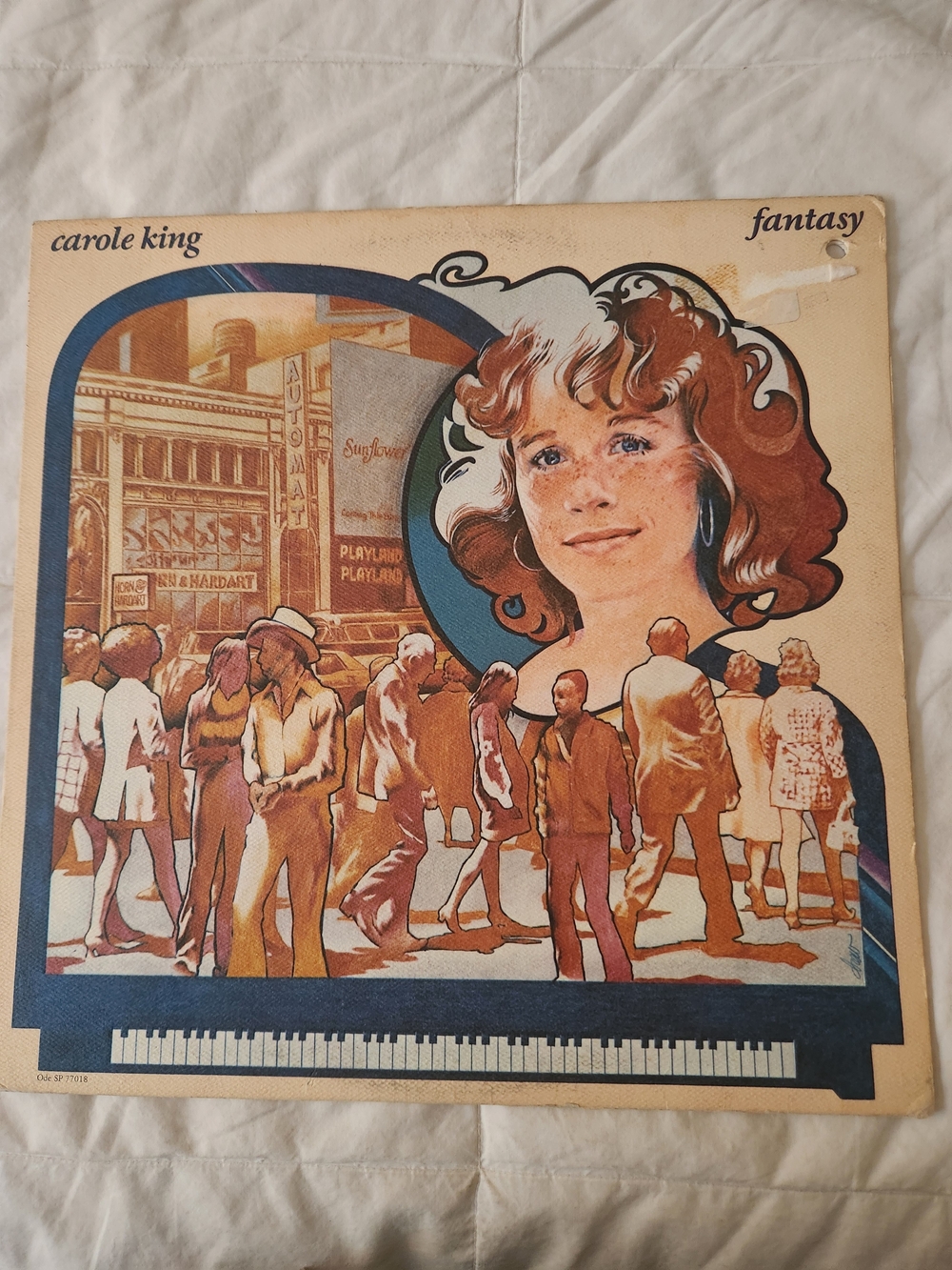 Fantasy Vinyl Record - Beige & Brown Artwork Record Looks Really Good